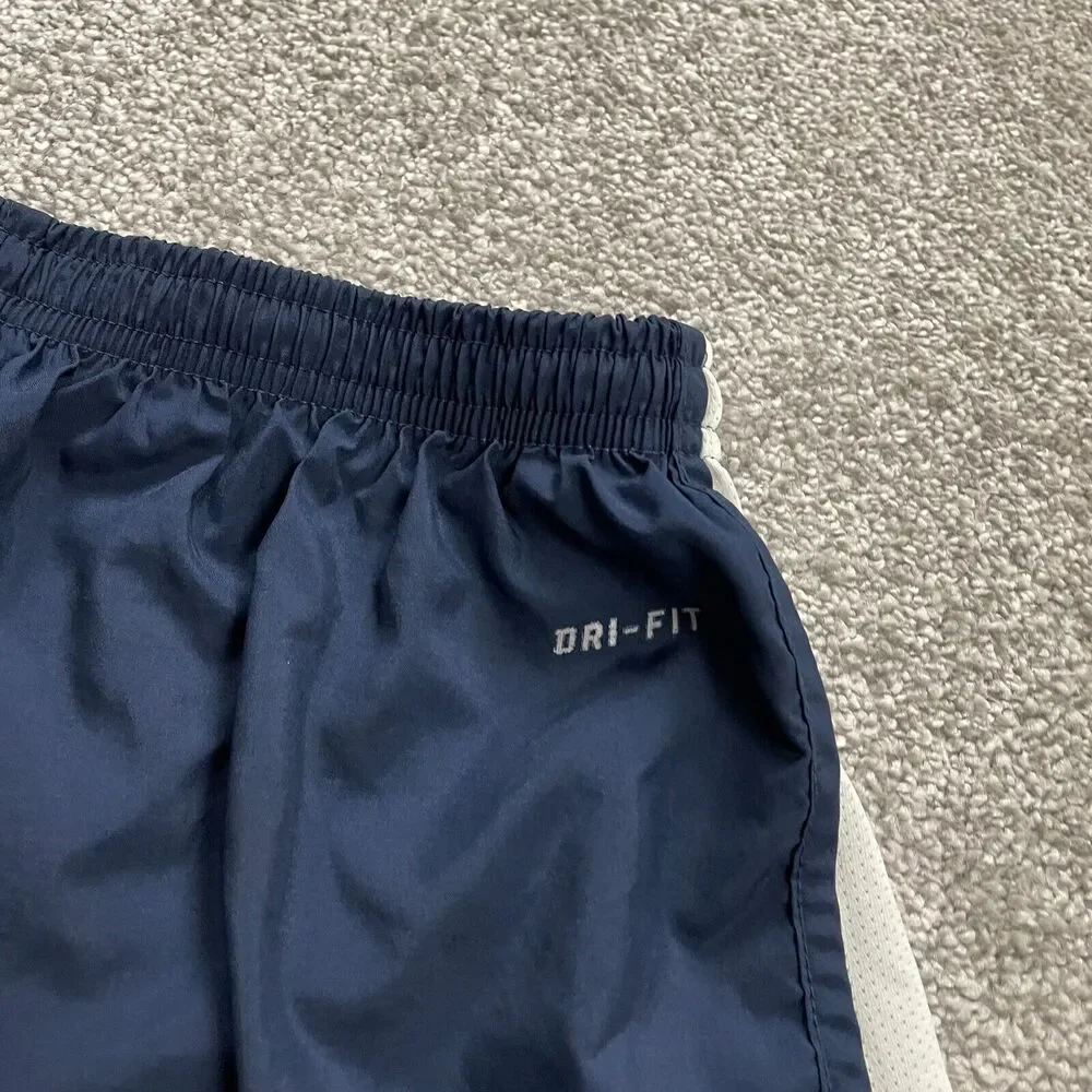 Nike Dri Fit Active Shorts Womens Medium Blue Elastic Waist Running 26x3